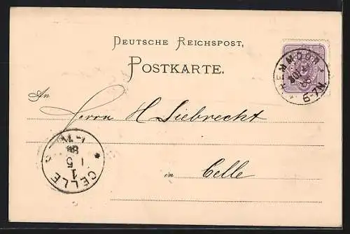 AK Hemmoor a. d. Oste, Korrespondenzkarte von H. Jürgens