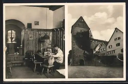 AK Schwäbisch Hall, Tagraum der Jugendherberge, Aussenansicht