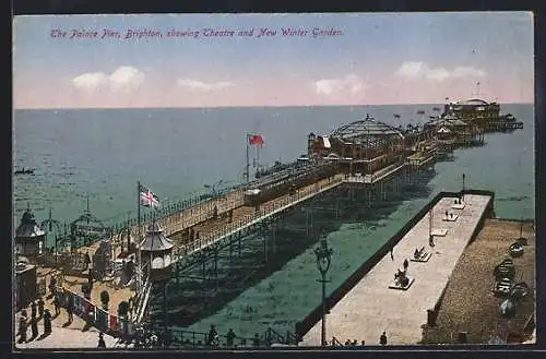 AK Brighton, The Palace Pier, showing Theatre and New Winter Garden