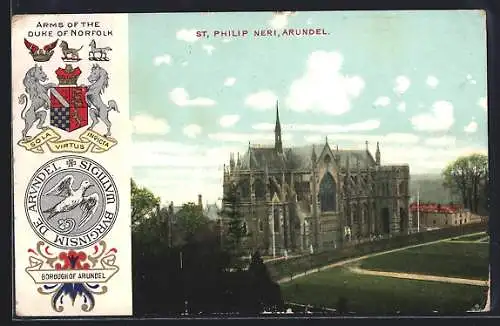 AK Arundel, St. Philip Neri, Arms of the Duke of Norfolk