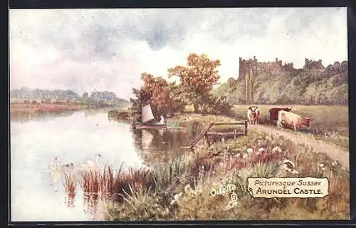 Künstler-AK Arundel, The Castle