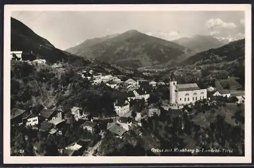 AK Grins b. Landeck, Ortsansicht mit Krahberg