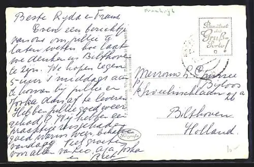 AK Kapfenberg, Ortsansicht mit Bergpanorama