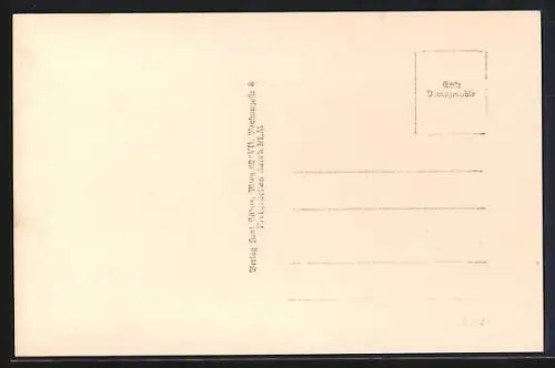 AK St. Lorenzen, Ortsansicht mit Kirche und weitem Talblick