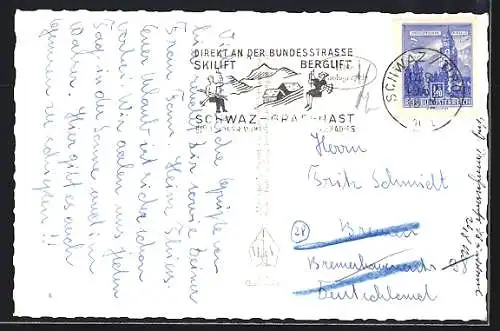 AK Schwaz /Unterinntal, Gasthaus Alpenhof Grafenast