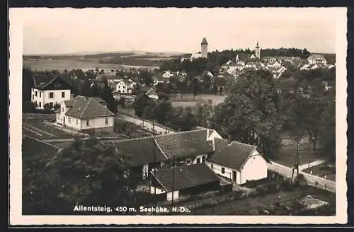 AK Allentsteig, Strassenansicht mit Häusern