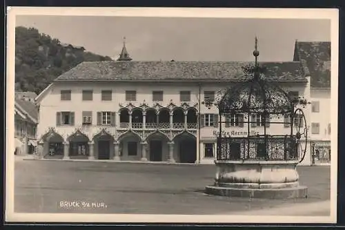 AK Bruck a. d. Mur, Kaffee Kornmesser im Ortszentrum