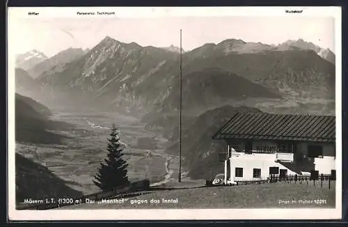 AK Mösern, Menthof gegen das Inntal