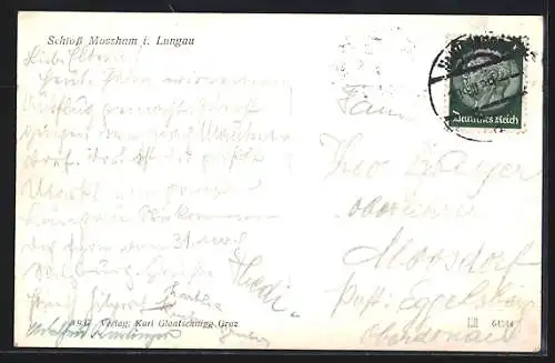 AK Unternberg, Moosham im Lungau, Partie am Schloss
