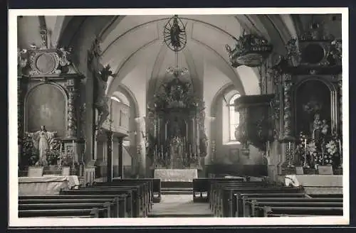 AK Faistenau bei Salzburg, Innenansicht der Pfarrkirche