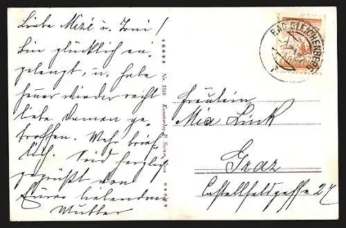 AK Gleichenberg /Steiermark, Ortsansicht im Frühling