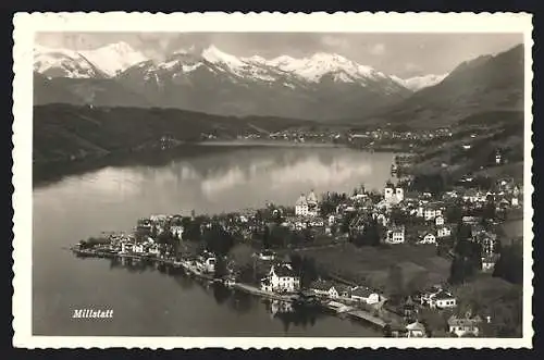 AK Millstatt, Ortspartie mit See