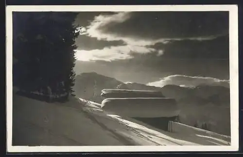 AK Schwaz /Tirol, Gasthof Grafenast im Schnee