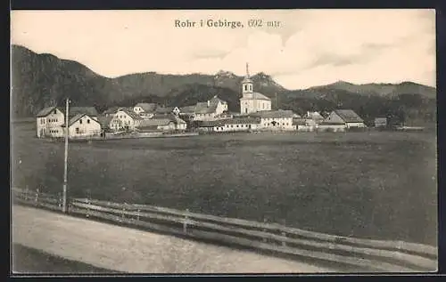 AK Rohr im Gebirge, Blick auf das Dorf