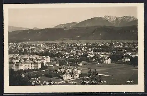AK Klagenfurt, Stadtansicht mit Hoch Obir