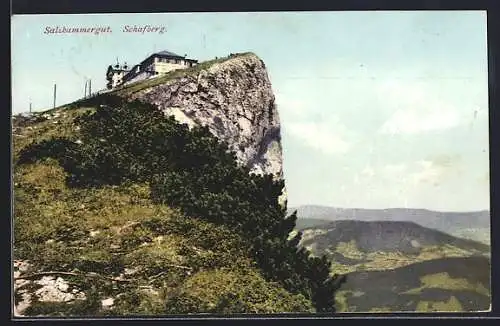 AK Schafberg /Salzkammergut, Blick auf den Berg