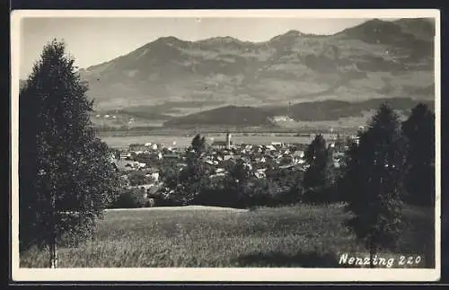 AK Nenzing, Ortsansicht mit Bergen