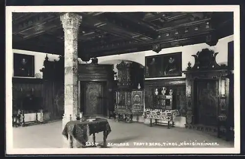 AK Stans /Tirol, Königinzimmer des Schlosses Tratzberg