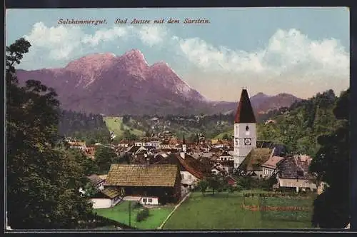 AK Bad Aussee, Gesamtansicht mit dem Sarstein