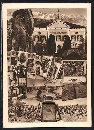 AK Innsbruck, Museum der Tiroler Kaiserjäger und Andreas Hofer Galerie, Schlachtfeld