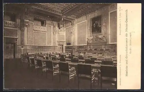 AK Wien, Handels- und Gewerbekammer für Nieder-Österreich, Grosser Sitzungssaal