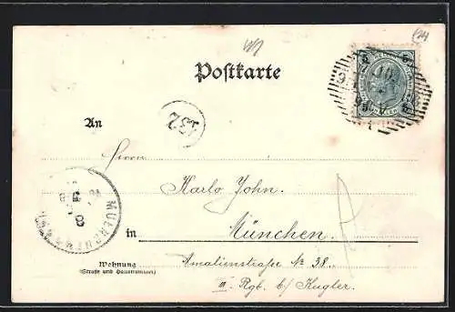 AK Wien, K. k. Hof-Burgtheater von der Parlamentsrampe aus