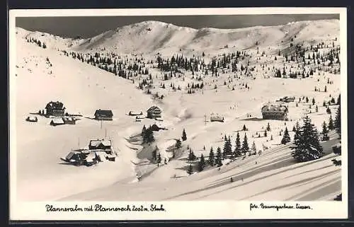 AK Donnersbach /Stmk., Planneralm mit Plannereck im Winter