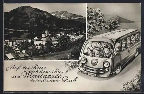 AK Mariazell, Busfahrt in die Sommerfrische