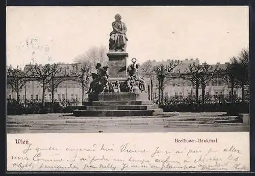 AK Wien, Am Beethoven-Denkmal