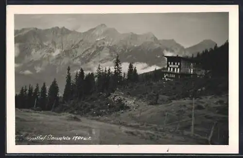 AK Schwaz /Tirol, Alpengasthof Gamssteinhaus