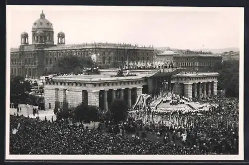 AK Wien, Heldenplatz, Christliche Veranstaltung