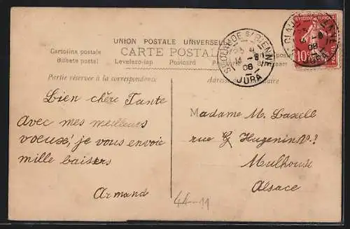 AK Junge Frau in einem Kranz aus Spielkarten