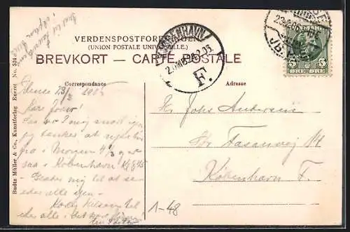 AK D. M. Kong Frederik VIII og Dronning Louise af Danmark