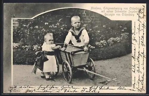 AK Nicolaus, Erbgrossherzog von Oldenburg mit seiner Schwester Ingeborg