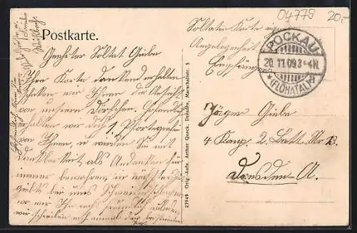 AK Wernsdorf /Erzgeb., Schüler verlassen das Schulgebäude, Ortspartie, Totalansicht