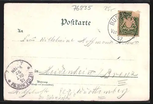Lithographie Bad Gleisweiler, Ansichten Bad Gleisweiler und Kur-Anlagen