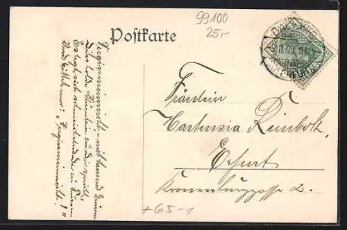 Passepartout-AK Dachwig, Schule, Bahnhof mit grosser Gruppe, Gemeinde-Gasthof