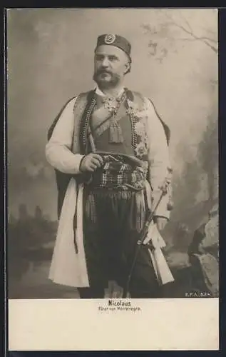AK Fürst Nicolaus von Montenegro in Tracht
