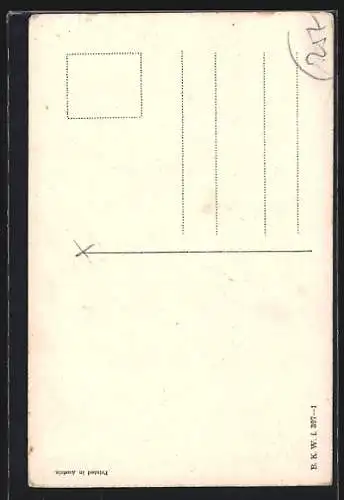 Künstler-AK sign. Robert Philippi: Gentleman liegt einer Dame zu Füssen, Vers