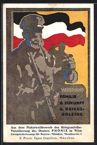 Künstler-AK Egon Engelien: Plakatwettbewerb der Kriegsanleihe-Versicherung des Oesterr. Ohönix in Wien, Vaterland