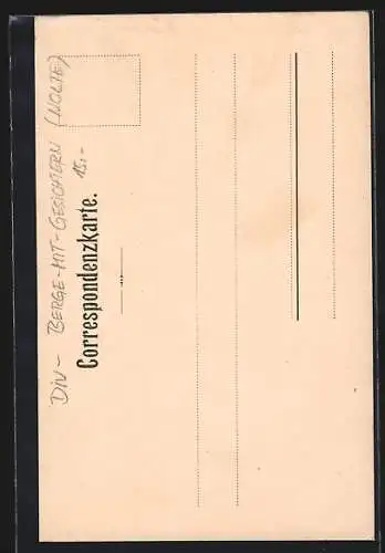 AK Berg mit Gesicht / Berggesichter, Eine Jungfrau ohne Gleichen, Killinger Nr. 111, Gebirge mit Frauengesicht