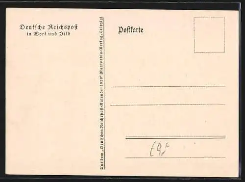 AK Deutsche Reichspost in Wort und Bild, In einem Postpaket-Lazarett