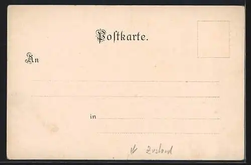 Lithographie Graz, Halle des 6. Deutschen Sängerbundesfestes 1902