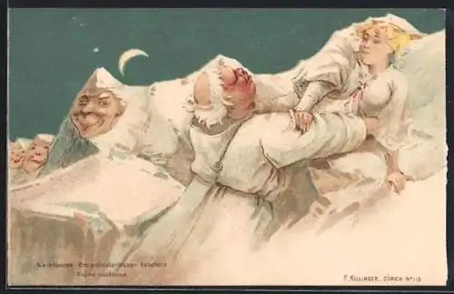 AK Eiger, Mönch und Jungfrau, Mönch betet seine Jungfrau an, Berggesichter