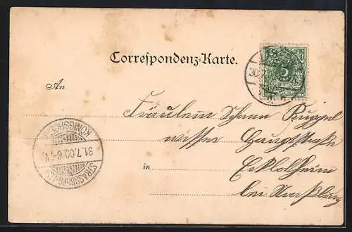 AK Distanz-Fassroller Wien-Paris 1900, F. Enzmann und J. Trebsche