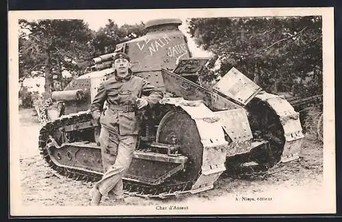 AK Char d`Assaut, Soldat mit Panzerwagen