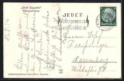 AK Graf Zeppelin, Fahrgastraum