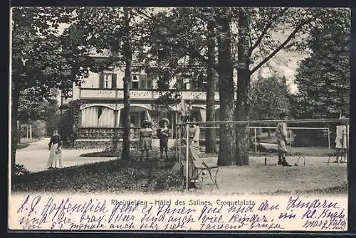 AK Rheinfelden, Hotel des Salines, Croquetplatz