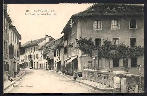 AK St. Gingolph, La Grande Rue (coté Francais)