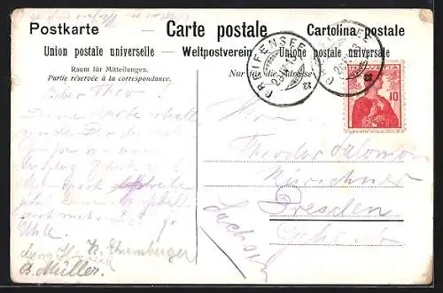 AK Forch, Gasthaus & Pension Wasserberg von Eduard Walder
